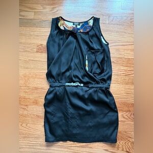 D&G Black Sleeveless Dress with Belt like new